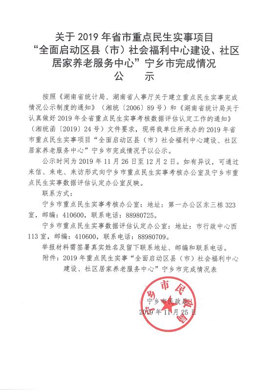 宁南县县级托养福利事业单位项目最新进展报告